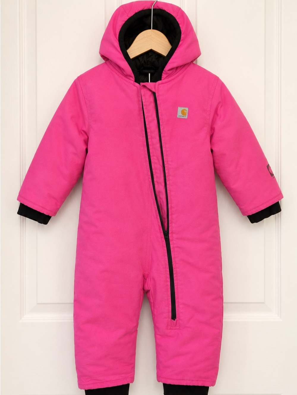 Carhartt Quick Duck Insulated Pink Hooded Coverall Snowsuit 18M